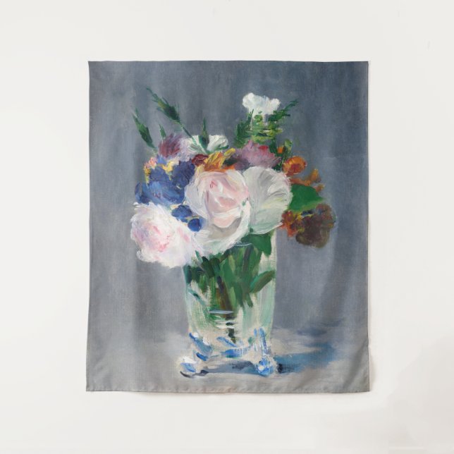 Edouard Manet - Flowers in a Crystal Vase Tapestry (Front)