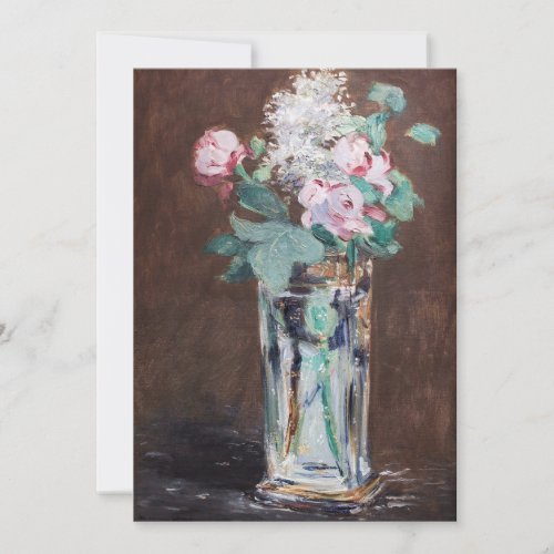 Edouard Manet _ Flowers in a Crystal Vase Thank You Card