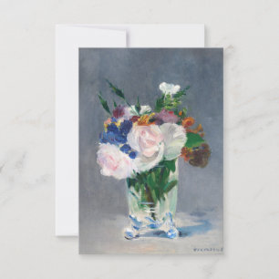 Edouard Manet - Flowers in a Crystal Vase Thank You Card