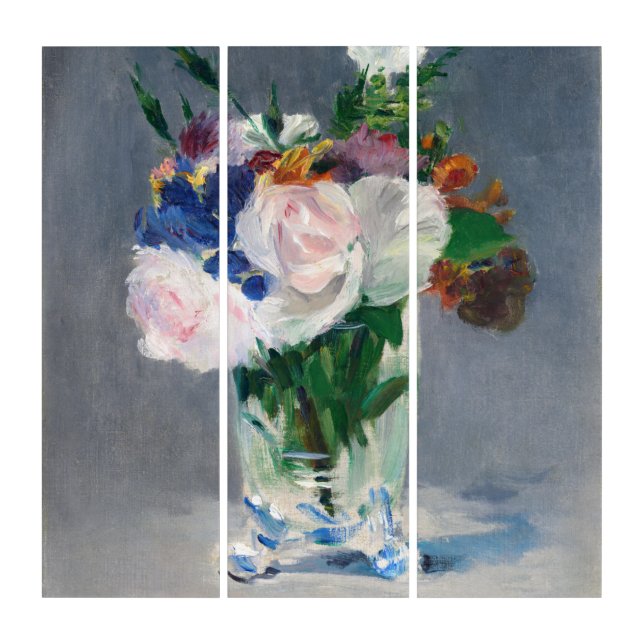 Edouard Manet - Flowers in a Crystal Vase Triptych (Front)