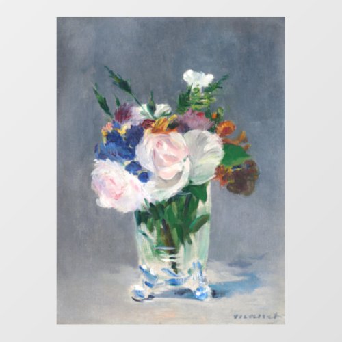 Edouard Manet _ Flowers in a Crystal Vase Wall Decal