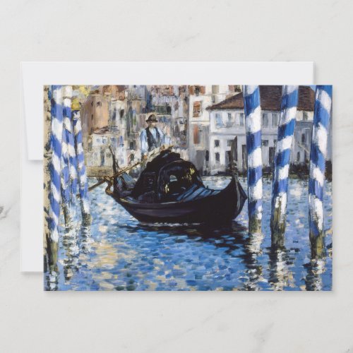 Edouard Manet _ Grand Canal Venice Invitation