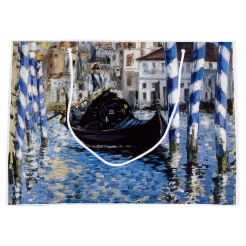 Edouard Manet _ Grand Canal Venice Large Gift Bag