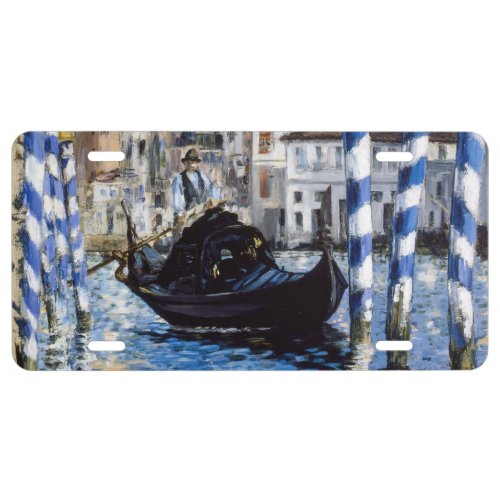 Edouard Manet _ Grand Canal Venice License Plate