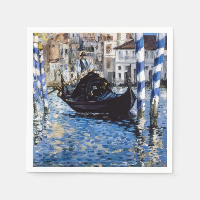 Edouard Manet - Grand Canal, Venice Napkins (Front)