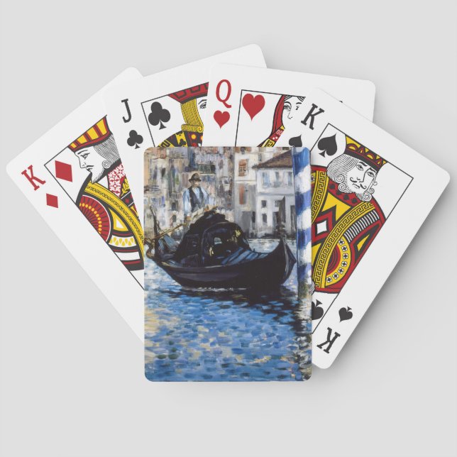 Edouard Manet - Grand Canal, Venice Poker Cards (Back)