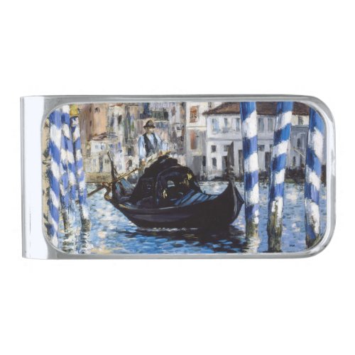 Edouard Manet _ Grand Canal Venice Silver Finish Money Clip
