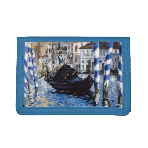 Edouard Manet _ Grand Canal Venice Trifold Wallet