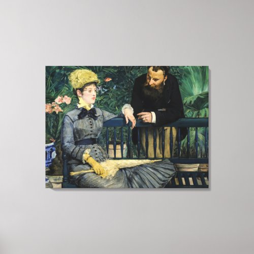 Edouard Manet _ In the Conservatory Canvas Print