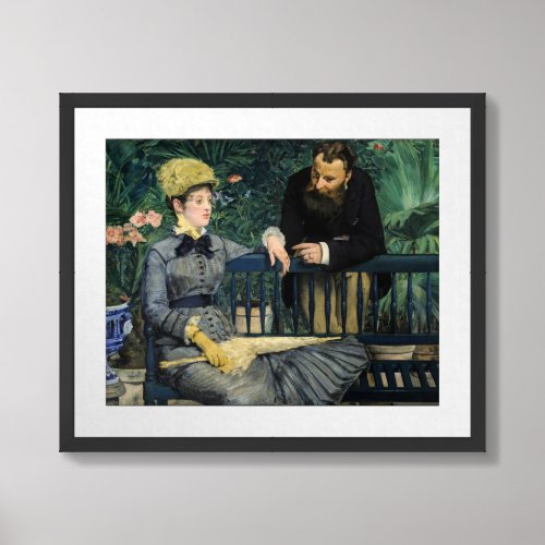 Edouard Manet _ In the Conservatory Framed Art