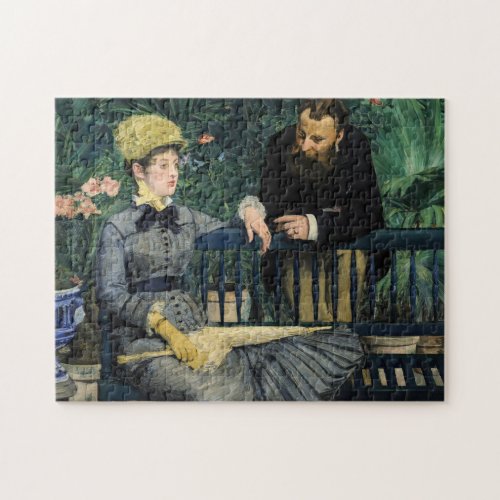 Edouard Manet _ In the Conservatory Jigsaw Puzzle
