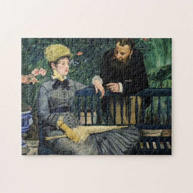 Edouard Manet - In the Conservatory Jigsaw Puzzle (Horizontal)