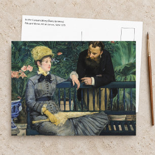 Edouard Manet - In the Conservatory Postcard