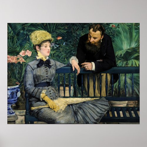 Edouard Manet _ In the Conservatory Poster