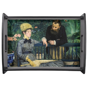 Edouard Manet - In the Conservatory Serving Tray