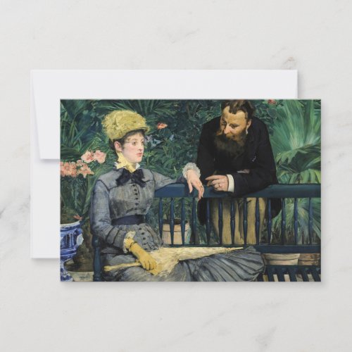 Edouard Manet _ In the Conservatory Thank You Card