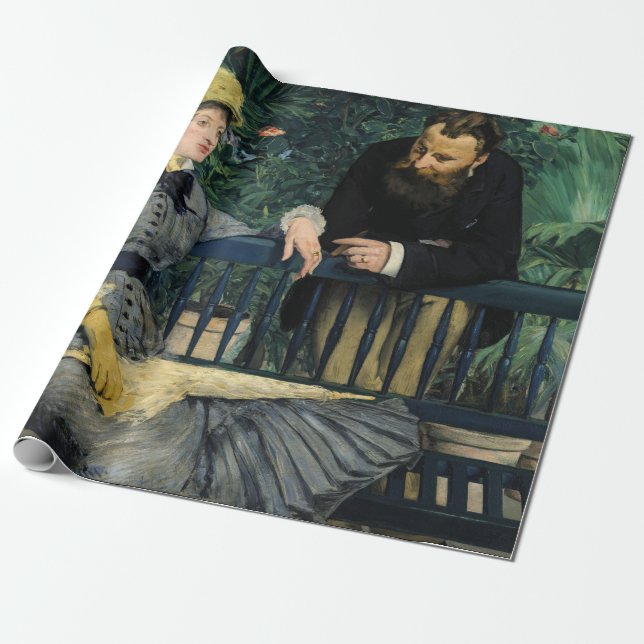 Edouard Manet - In the Conservatory Wrapping Paper (Unrolled)
