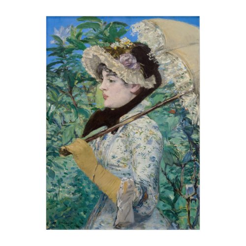 Edouard Manet _ Jeanne  Spring Acrylic Print