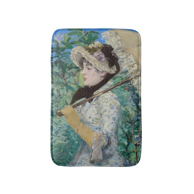 Edouard Manet - Jeanne / Spring Bath Mat (Front Vertical)