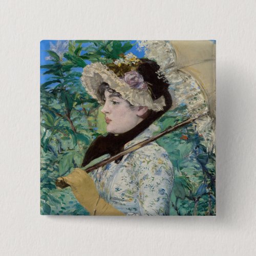 Edouard Manet _ Jeanne  Spring Button