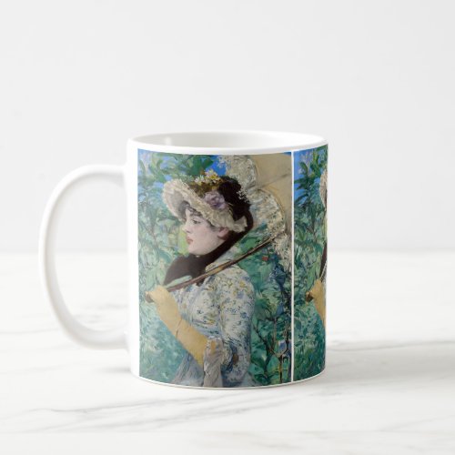 Edouard Manet _ Jeanne  Spring Coffee Mug