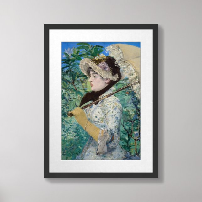 Edouard Manet - Jeanne / Spring Framed Art (Framed Front)