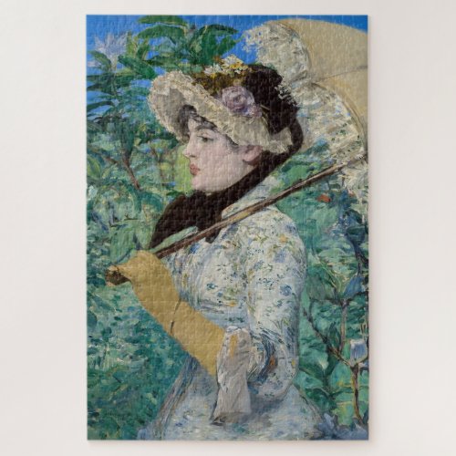 Edouard Manet _ Jeanne  Spring Jigsaw Puzzle