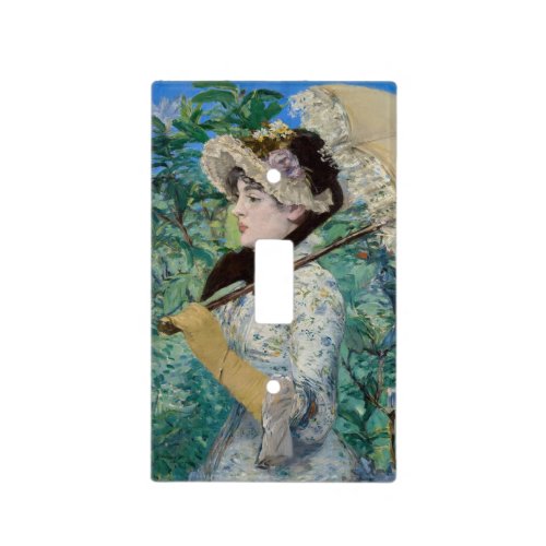 Edouard Manet _ Jeanne  Spring Light Switch Cover