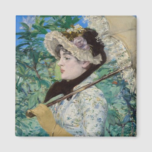 Edouard Manet _ Jeanne  Spring Magnet