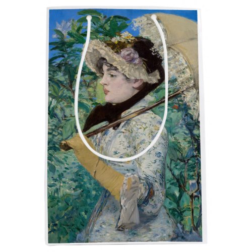 Edouard Manet _ Jeanne  Spring Medium Gift Bag