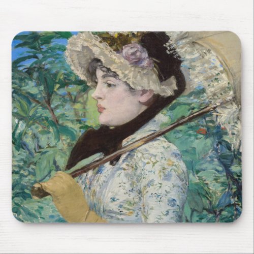 Edouard Manet _ Jeanne  Spring Mouse Pad