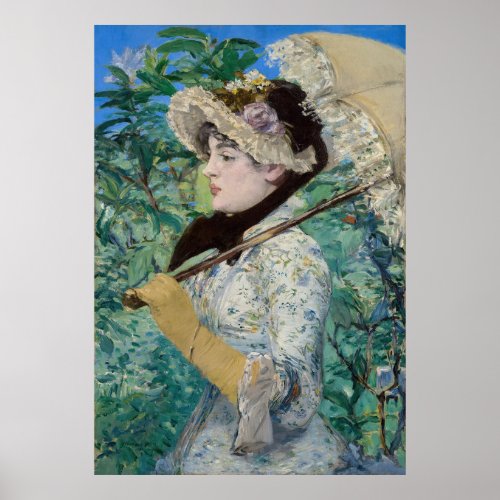 Edouard Manet _ Jeanne  Spring Poster