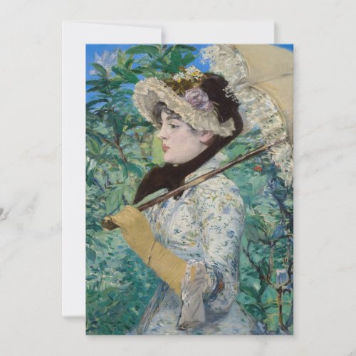 Edouard Manet _ Jeanne  Spring Thank You Card