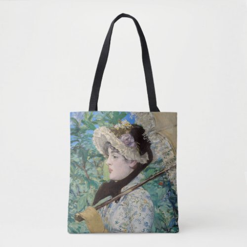 Edouard Manet _ Jeanne  Spring Tote Bag