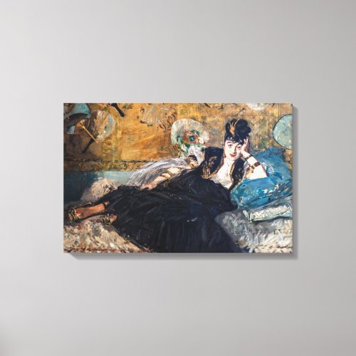 Edouard Manet _ Lady with Fans Canvas Print