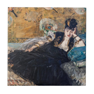 Edouard Manet - Lady with Fans Ceramic Tile