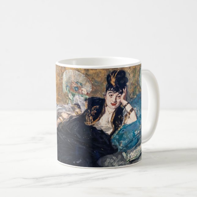 Edouard Manet - Lady with Fans Coffee Mug (Front Right)