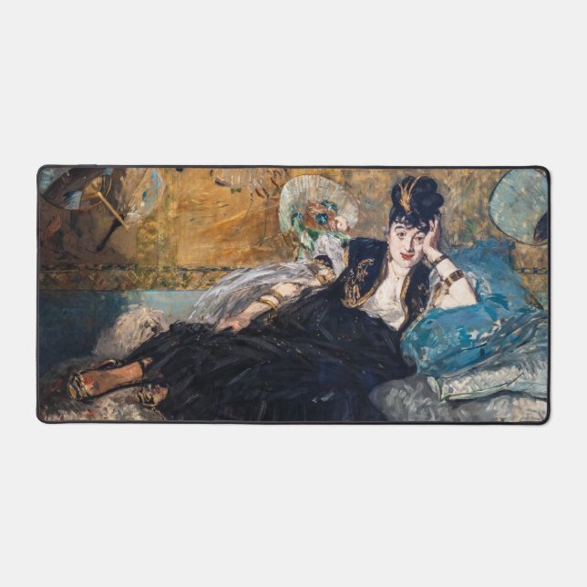 Edouard Manet - Lady with Fans Desk Mat (Front)