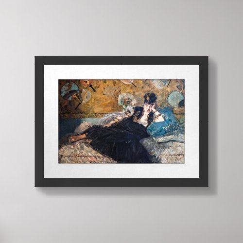 Edouard Manet _ Lady with Fans Framed Art