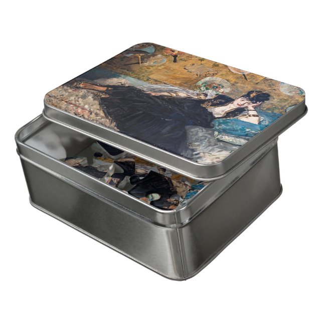 Edouard Manet - Lady with Fans Jigsaw Puzzle (Lid Open)