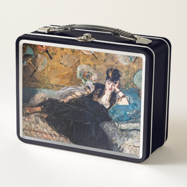Edouard Manet - Lady with Fans Metal Lunch Box (Front)