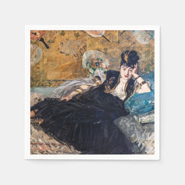Edouard Manet - Lady with Fans Napkins (Front)