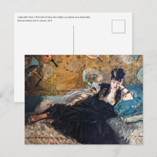 Edouard Manet - Lady with Fans Postcard