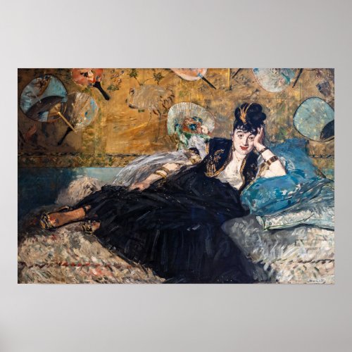 Edouard Manet _ Lady with Fans Poster