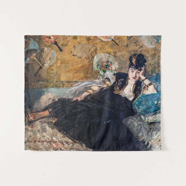Edouard Manet - Lady with Fans Tapestry (Front (Horizontal))
