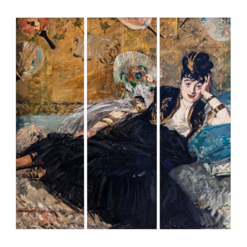 Edouard Manet _ Lady with Fans Triptych