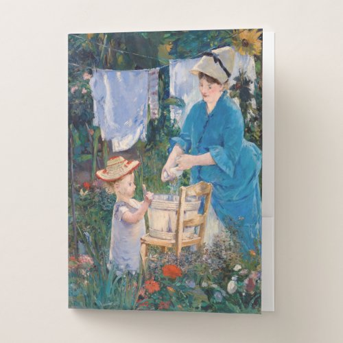 Edouard Manet _ Laundry Pocket Folder