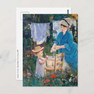Edouard Manet - Laundry Postcard