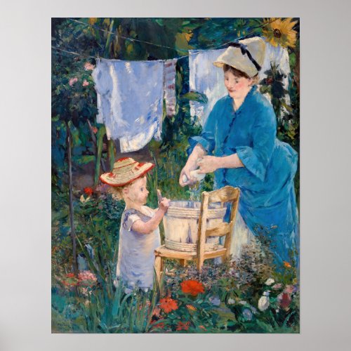 Edouard Manet _ Laundry Poster