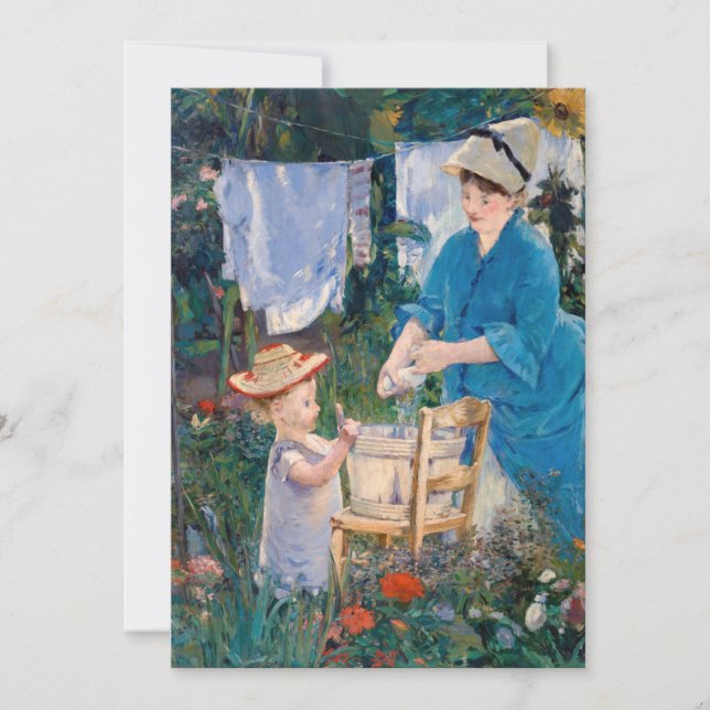 Edouard Manet - Laundry Thank You Card (Front)